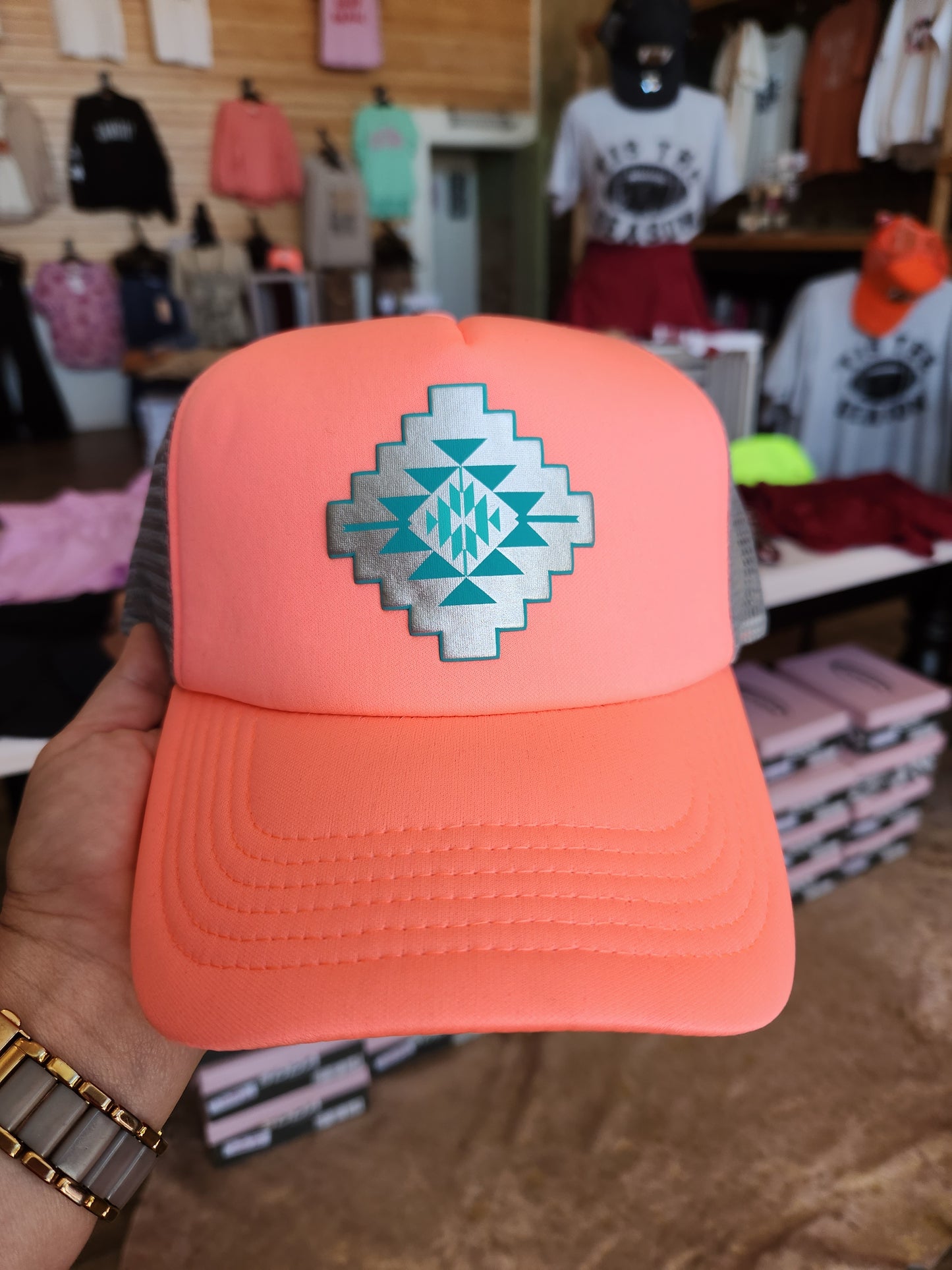 Neon Aztec Hat