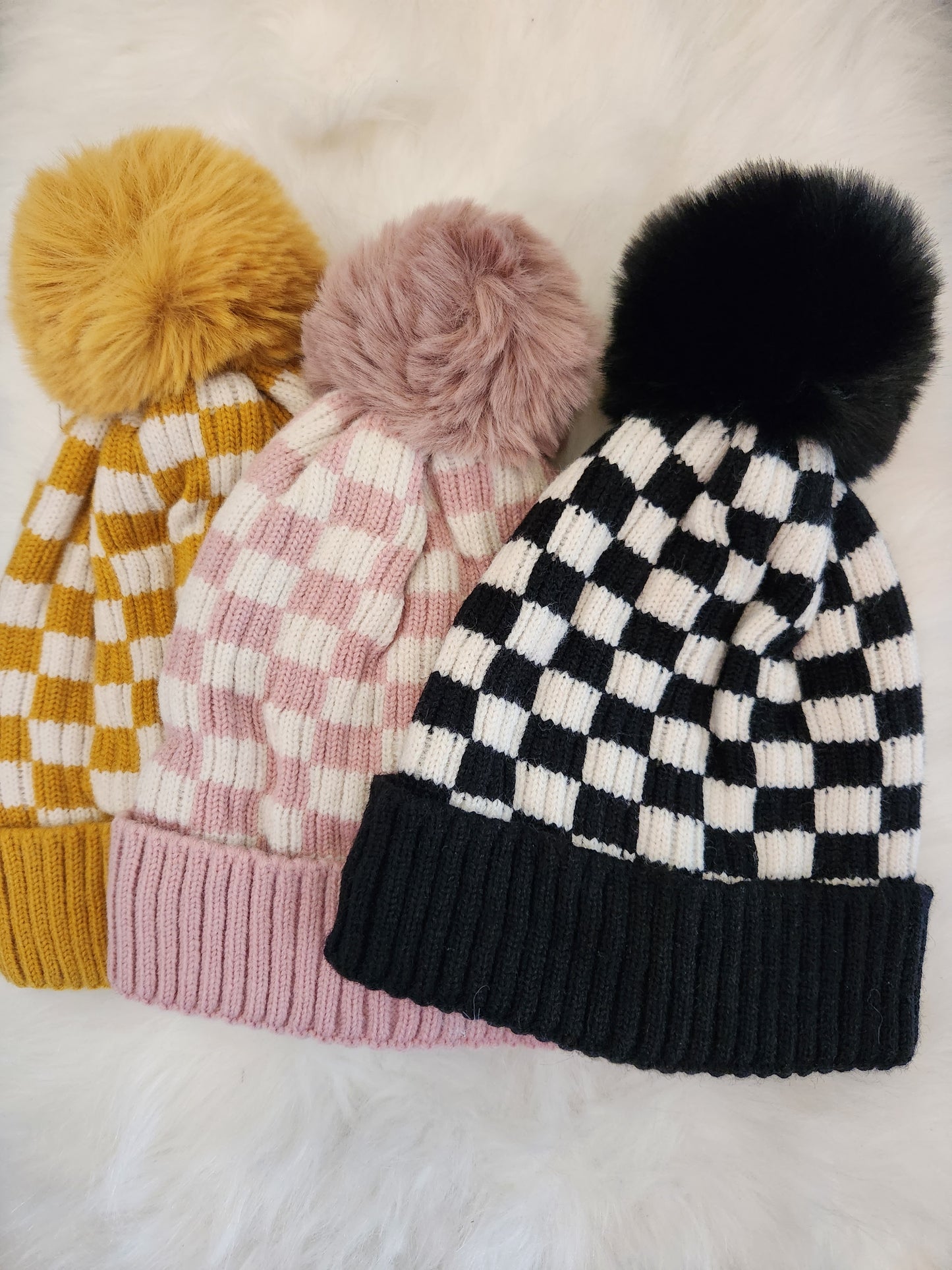 Checkered Beanies