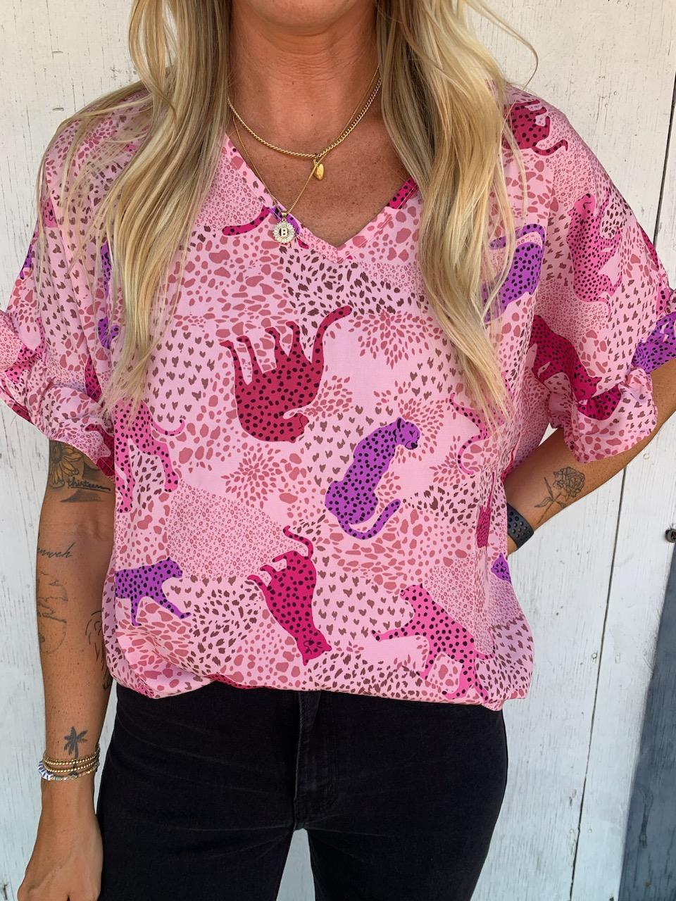 Pink Cheetah Top