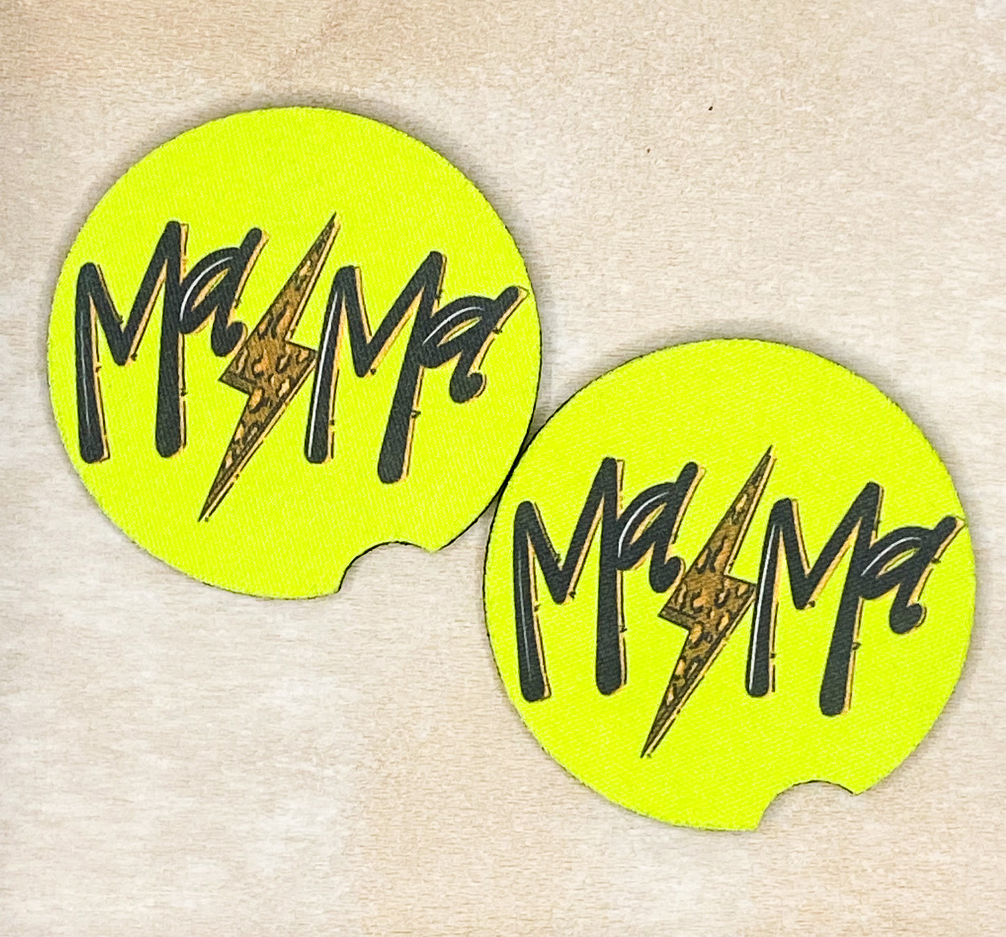 Green Mama Car Coaster