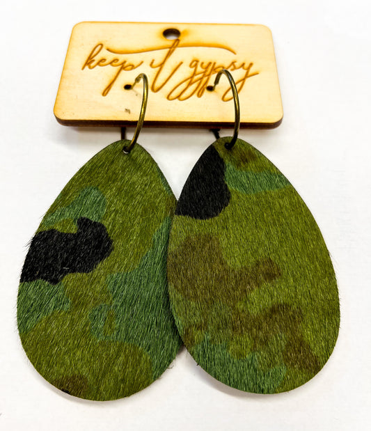 Camo Hide Earrings