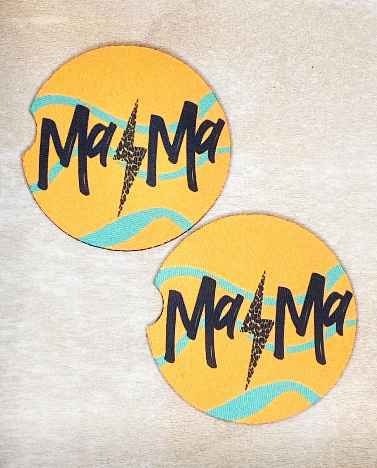 Orange Mama Car Coaster