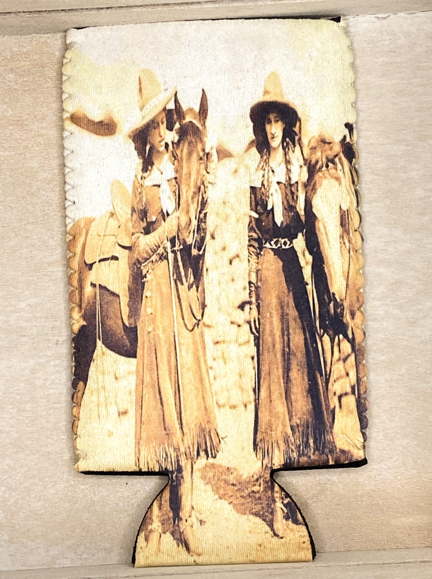 Vintage Cowgirl Koozie