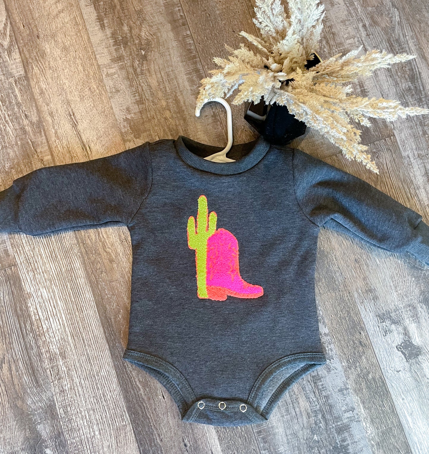 Neon Boot Scoot Patch Pullover