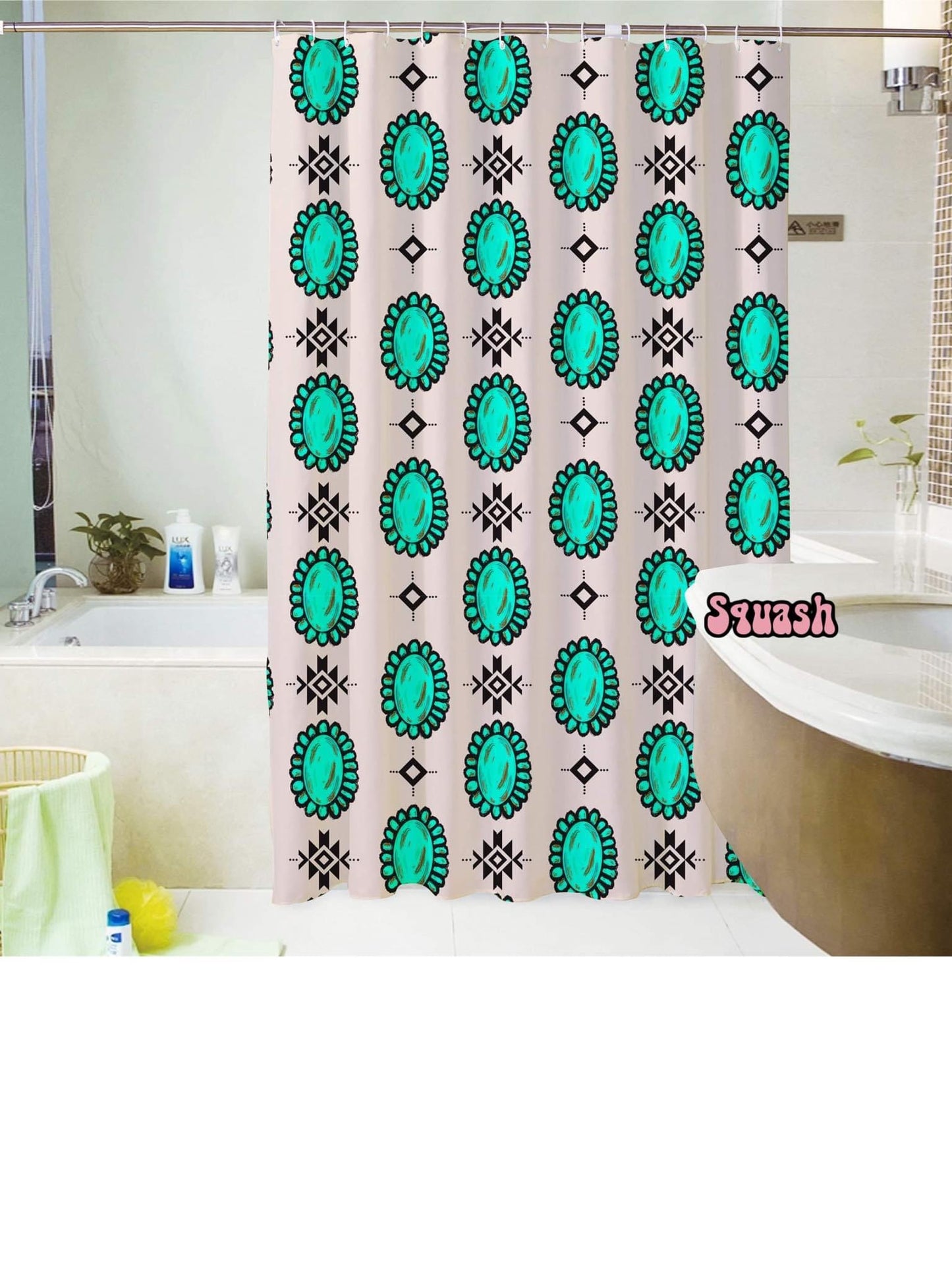 Squash Blossom Shower Curtain