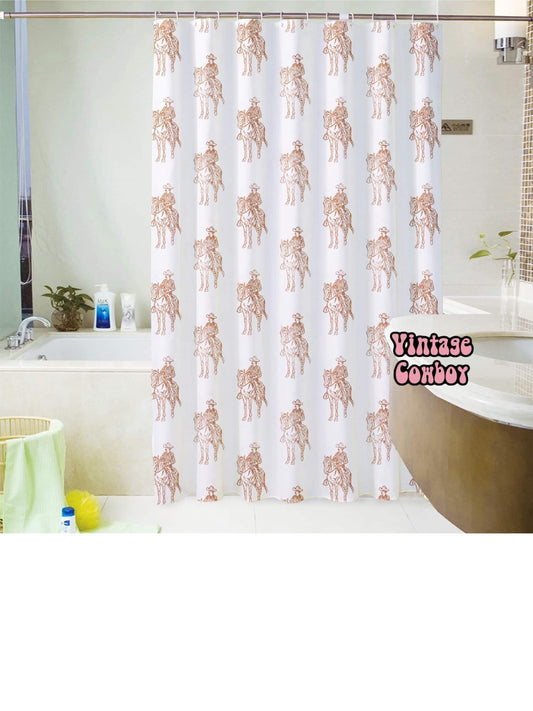 Vintage Cowboy Shower Curtain