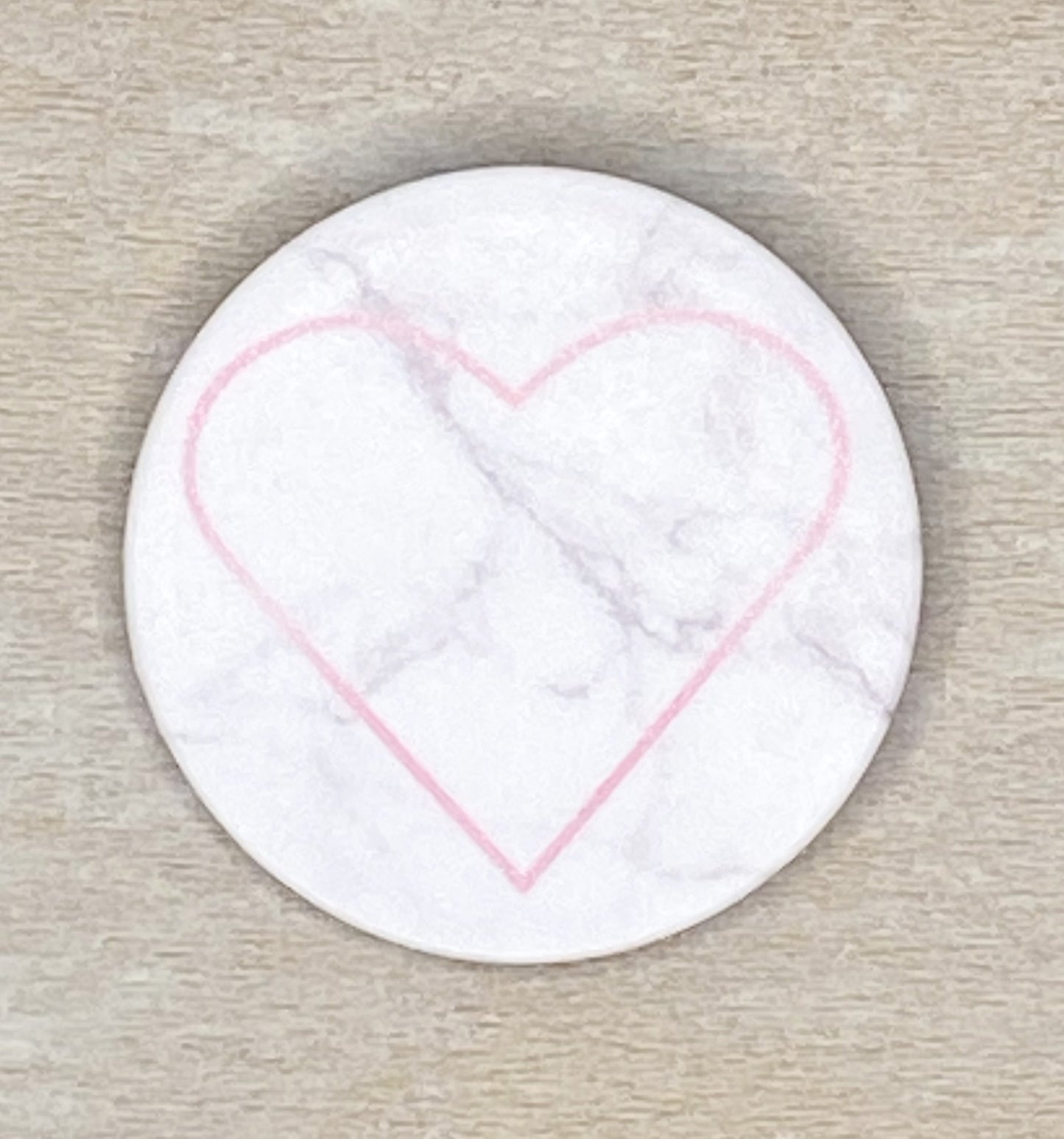 Marble Heart Phone Grip